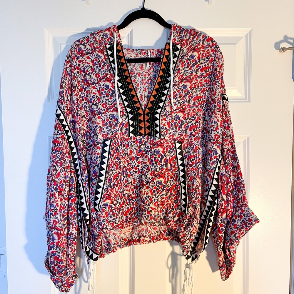 RARE Free People Hooded Pullover